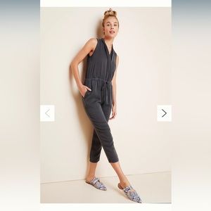 Anthropologie. Cloth & Stone Jenna Cap-Sleeved Jumpsuit. Size L.